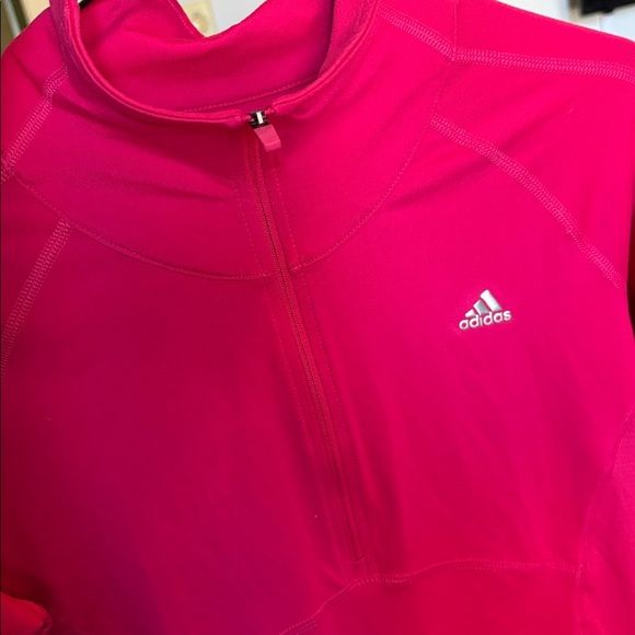 Adidas Fuchsia Half-Zip Pullover - Picture 5 of 9